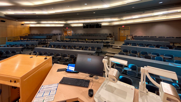 View from the presenter area