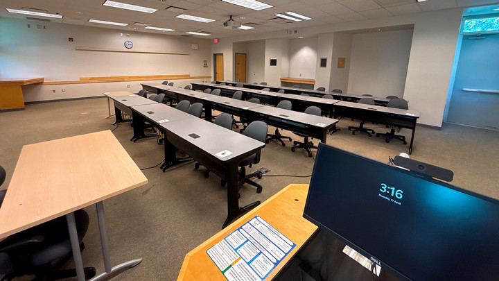 View from the presenter area