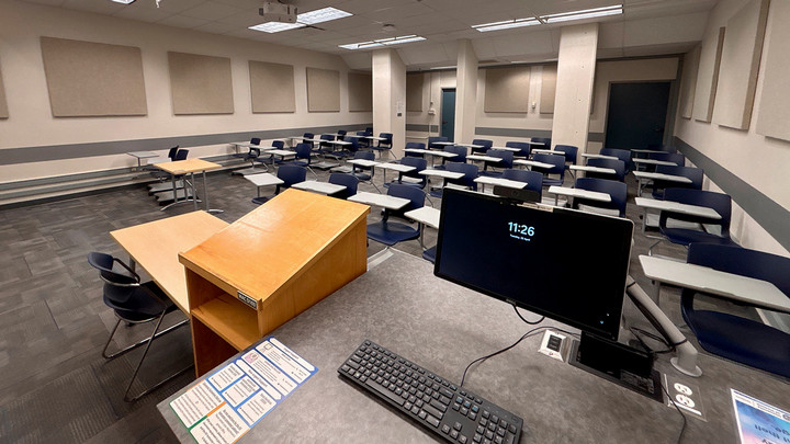 View from the presenter area