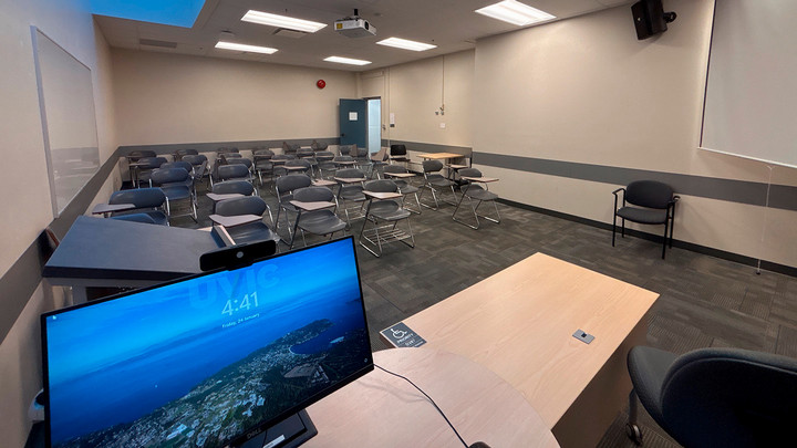 View from the presenter area