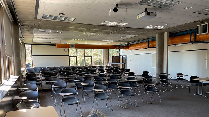 View from the front of the room
