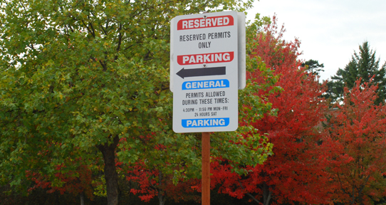 Parking signs