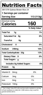 Nutrition facts