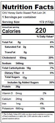 Nutrition facts