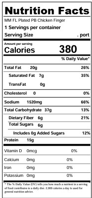 Nutrition facts