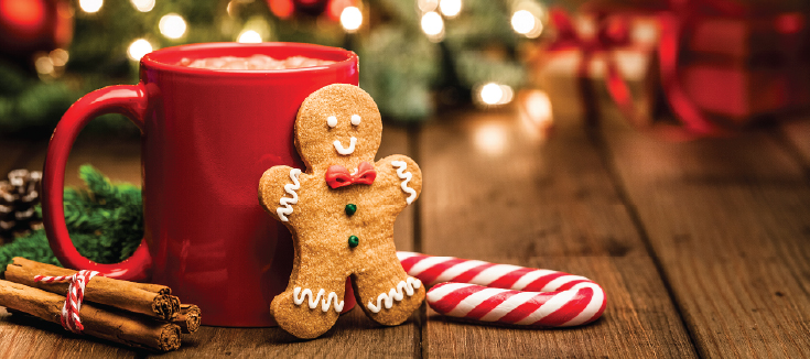 A gingerbread man.