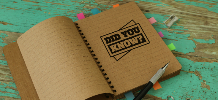 A stationary book with the words Did You Know? written on it.