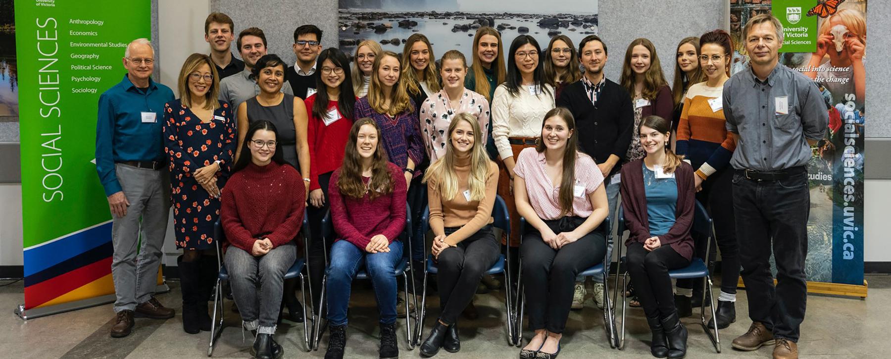 Group photo of the 2020 psychology Rising Star students