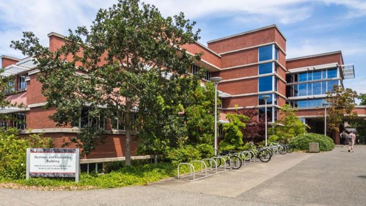 The Business and Economics Building at UVic
