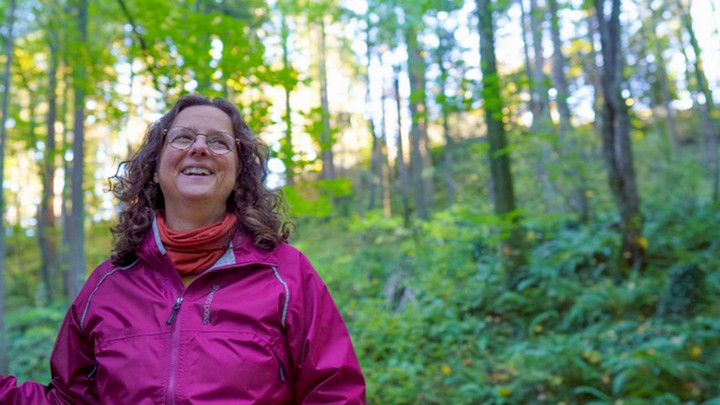 Kara Shaw in the forest