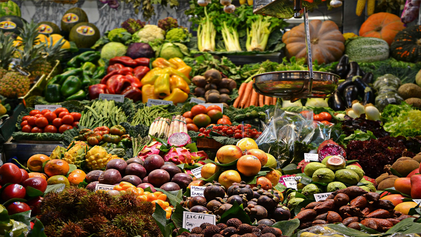 Supermarket produce in Barcelona