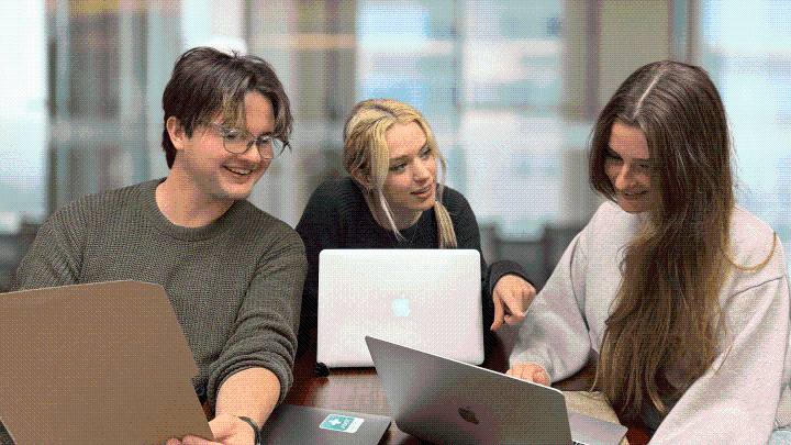 Picture of UVic research assistants working