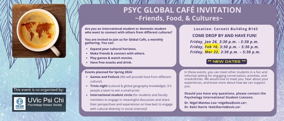 Psychology Global Cafe Invitation