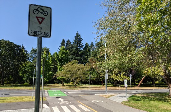 Yield to pedestrians