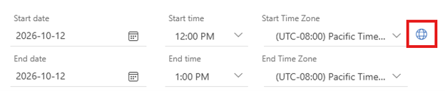 screenshot of Outlook calendar options