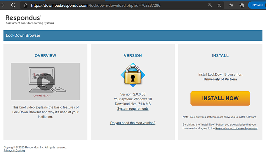 how to download respondus lockdown browser creighton