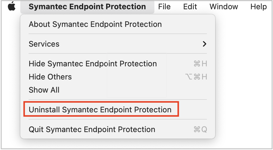 ¿Cómo desinstalo la protección del punto final de Symantec de mi Mac?