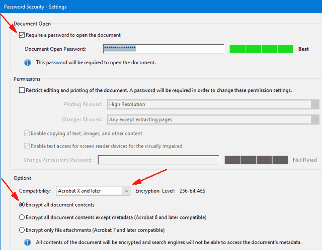 Encrypt Acrobat 4