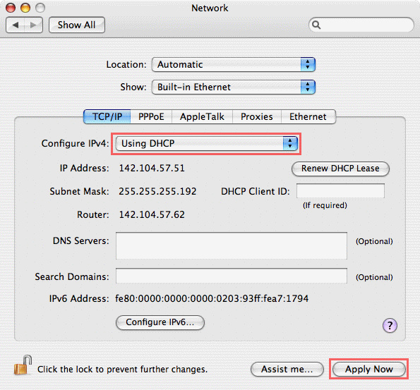 Mac Asking For Dhcp Client Id Change Ip