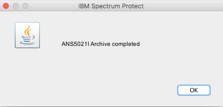 archive success