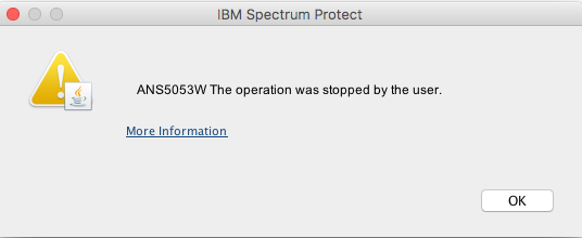 tsm operation stopped