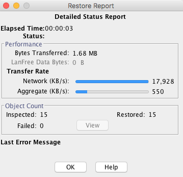 restore status