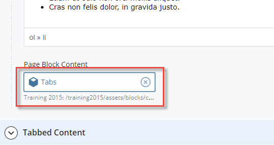 tab block received