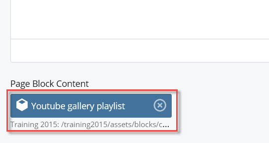 you will see the block selected