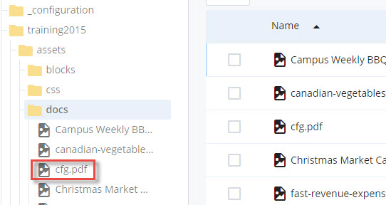 select the document