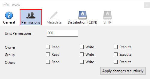 Cyberduck file permissions