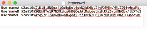 .htpasswd file format