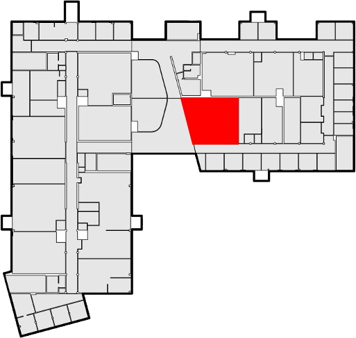 Floor plan of ELW 3nd floor with A359 highlighted.
