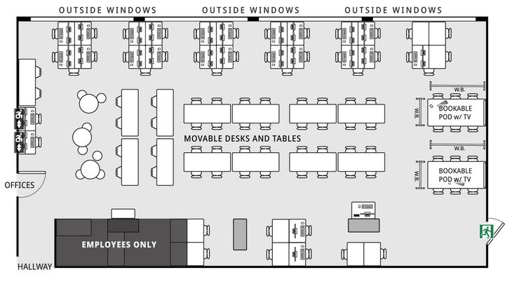 Layout diagram of CLE A025