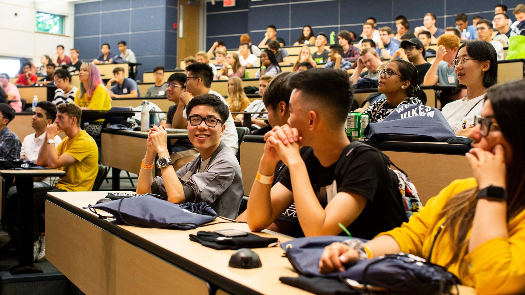 A classroom full of students