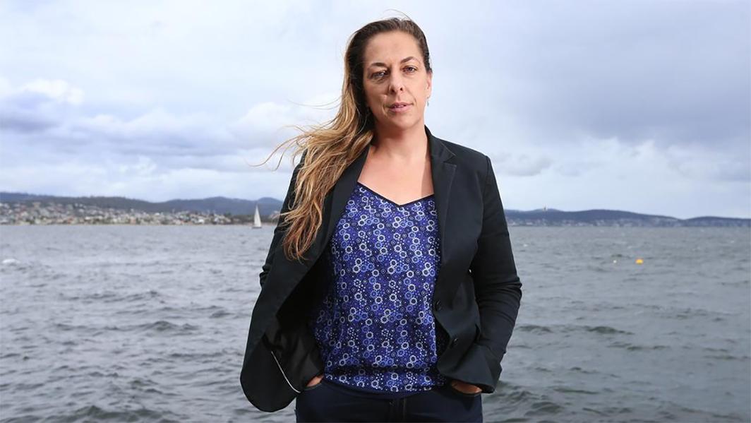 Gretta Pecl by the ocean