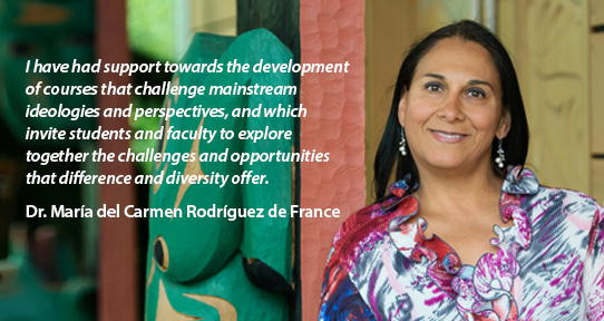Dr. Carmen de France's testimony on diversity at the University of Victoria