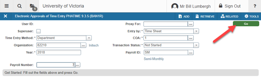 Press GO to move to the next area