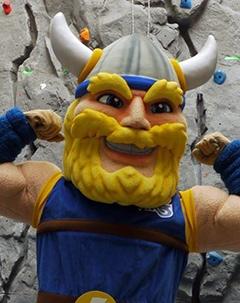 Thunder, the UVic Vikes mascot.